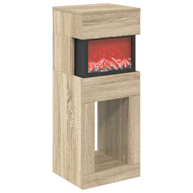 vidaXL Elektrický krb Sonoma 35 x 30 x 86 cm Kompozitní dřevo