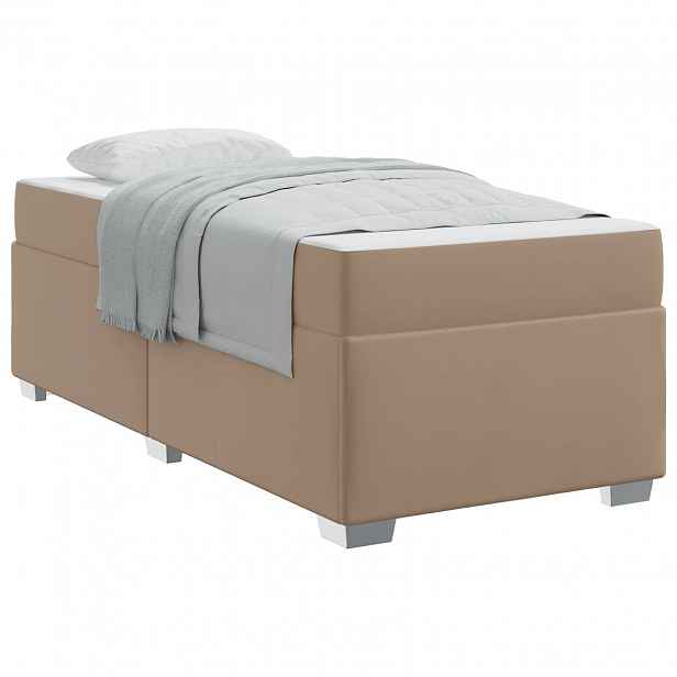 vidaXL Rám postele Cappuccino 100 x 200 cm PVC