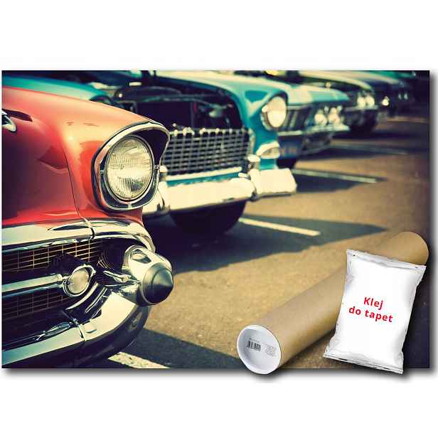 Vinylová Fototapeta Auto Oldtimer Retro Vintage Parkování 152x104