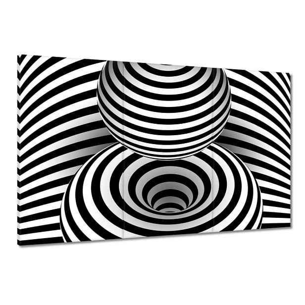 Obrazy 120x80 Abstrackja černobílá