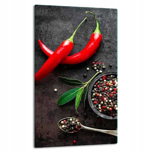 7v1 Skleněná Deska Panelová Deska 30x52 Chilli