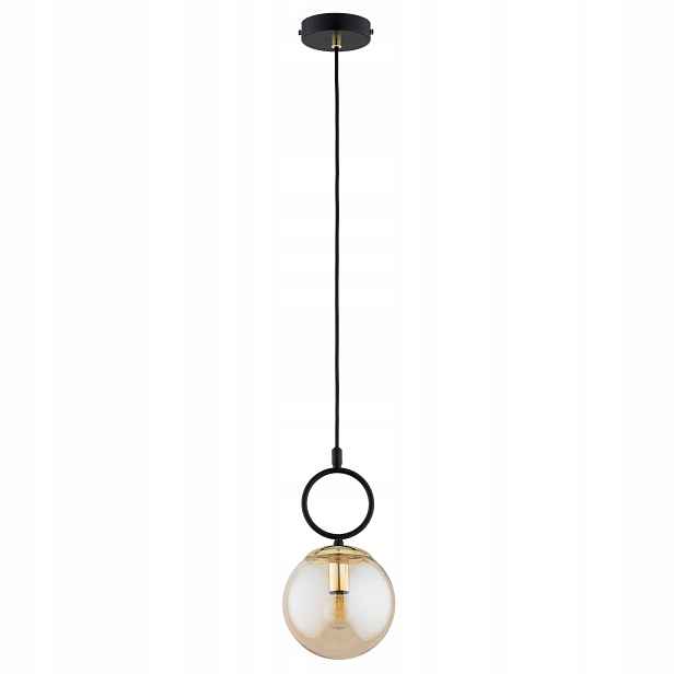 Alfa Lister závěsná lampa černo-jantarové zlato 1xE14 10W IP20