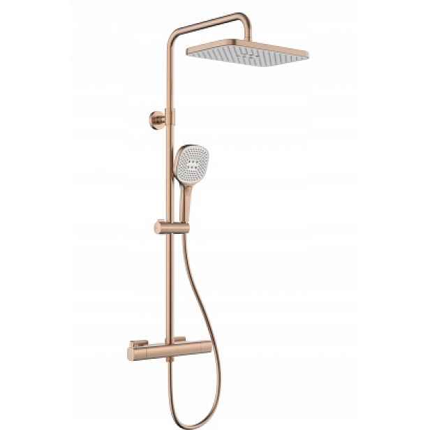 Kfa Sprchová Sloupka Termostat Malaga Brushed Rose Gold Pvd 5756-910-34