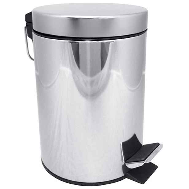 Koš odpadkový Bemeta 3 l s víkem nerez lesk