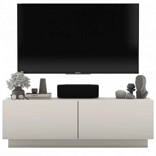 Meble Lindner TV stolek Enjoy Kašmír mat 120 cm se soklem