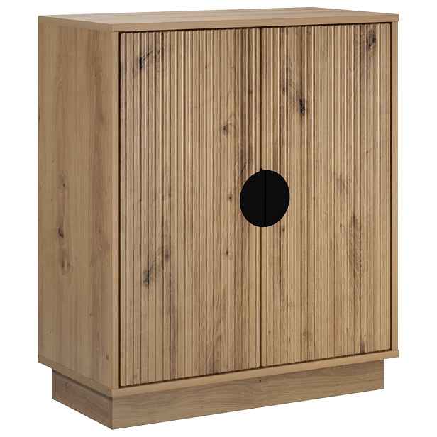 vidaXL Servírovací skříň VENRAY Dub artisan 66 x 33 x 77,5 cm