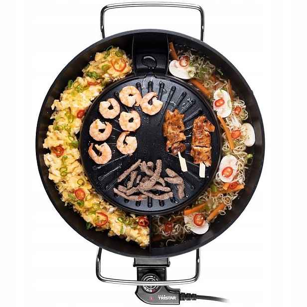 Elektrická korejská grilovací sada Velký gril 1800W 36cm Tristar