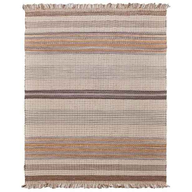Ručně vázaný kusový koberec Houndstooth DESP HL89 Beige Mix, 140x200, béžová, hnědá, ložnice, Diamond Carpets India