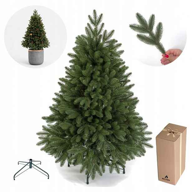Umělý vánoční stromeček 100 cm Smrk RealTree 3D Pe, malý jako živý silikonový