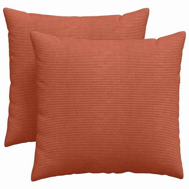 vidaXL Pohovkové polštáře 2 pcs Červená oranžová 45 x 45 cm