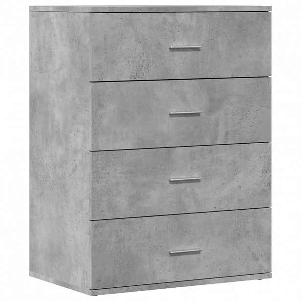 vidaXL Příborník betonově šedý 60 x 39 x 80 cm kompozitní dřevo