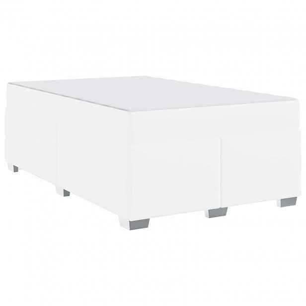 vidaXL Rám postele Bílá 120 x 190 cm PVC