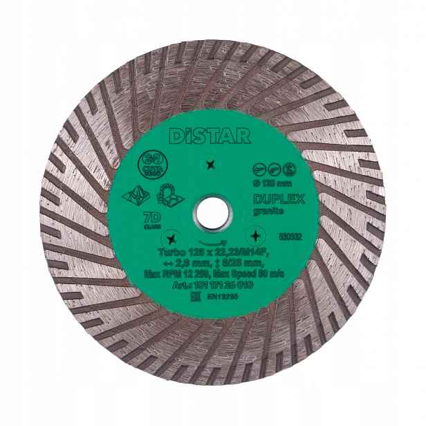Diamantový Kotouč Turbo 125x2,8x8x22,23/M14F Duple