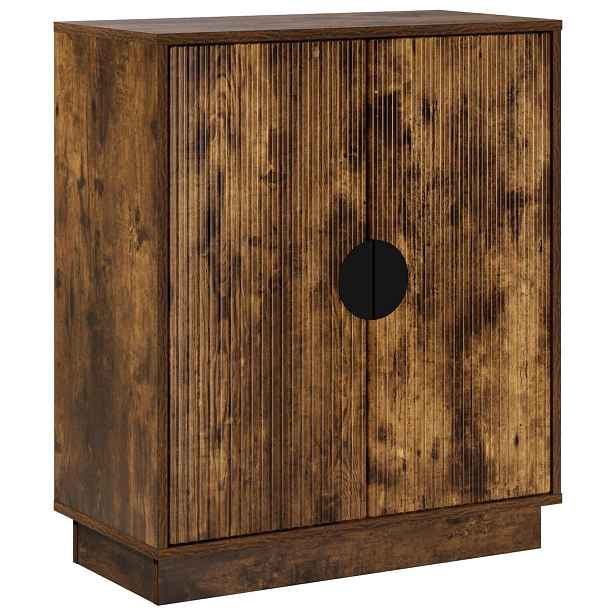 vidaXL Servírovací skříň VENRAY Kouřový dub 66 x 33 x 77,5 cm