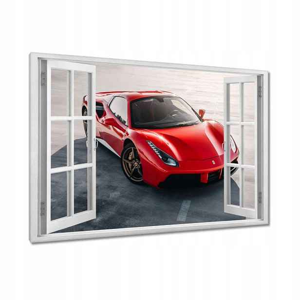Obrazy 90x60 Červené Ferrari Střela