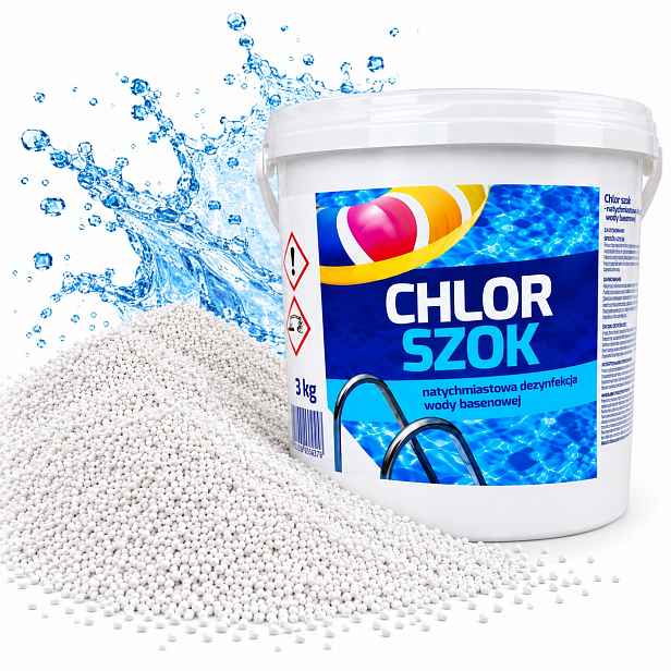 Chlorový Granulát 3 Kg Pro Dezinfekci Bazénu, Rychlé Chlorování Vody