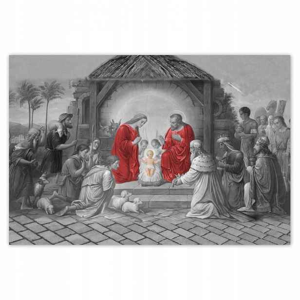Plakáty 185x125 Svatá rodina červená
