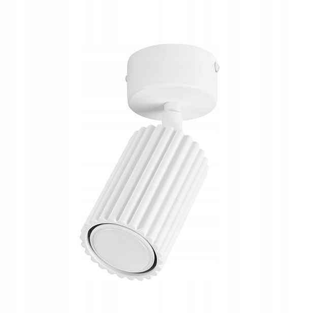 Sollux Lighting stropní reflektor bílý kulatý 1xgu10 10w karbon