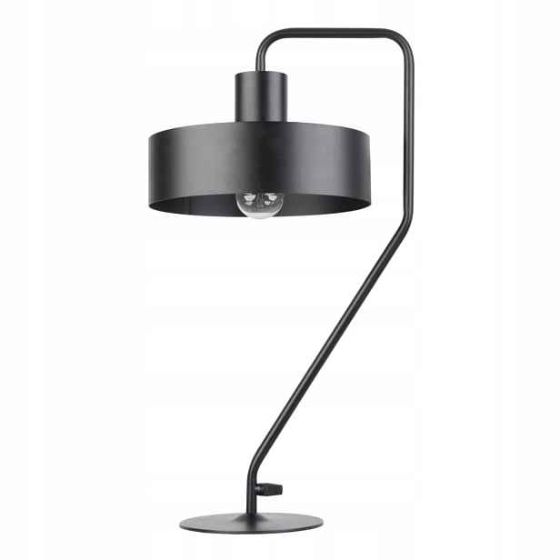 Stolní lampa Vasco Černá 55 cm Kov Ocel Vyměnitelný zdroj E27 Sigma Lighting
