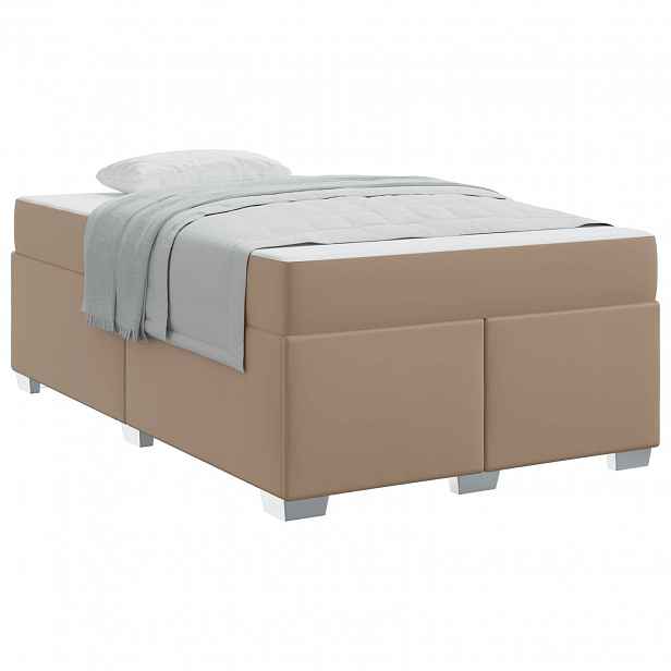 vidaXL Rám postele Cappuccino 120 x 190 cm PVC