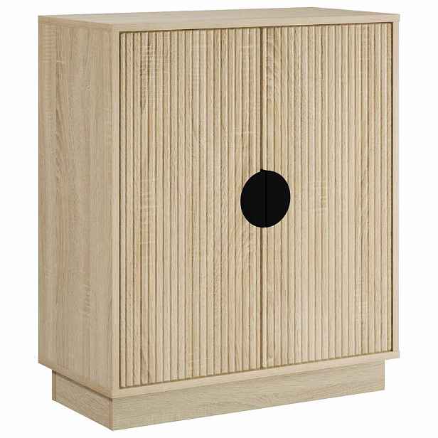 vidaXL Servírovací skříň VENRAY Dub sonoma 66 x 33 x 77,5 cm