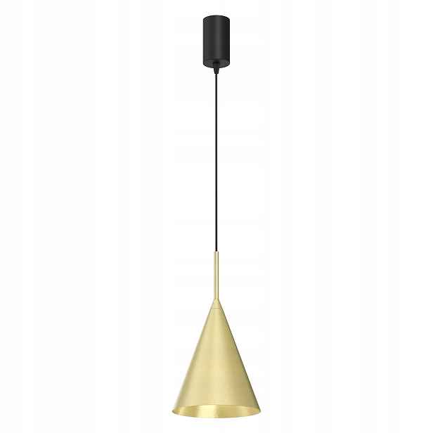 Závěsná lampa kužel zlato-černá fi17 cm GX53 9W Milagro