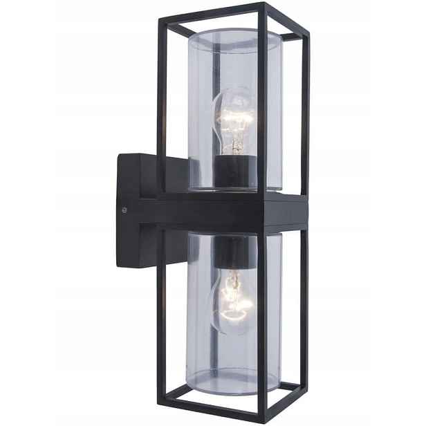 Fasádní lampa venkovní nástěnné Flair černá 40W IP44 Lutec
