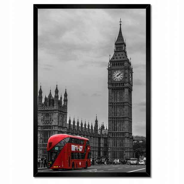 Plakáty v rámu 40x60 Londýn Červený autobus