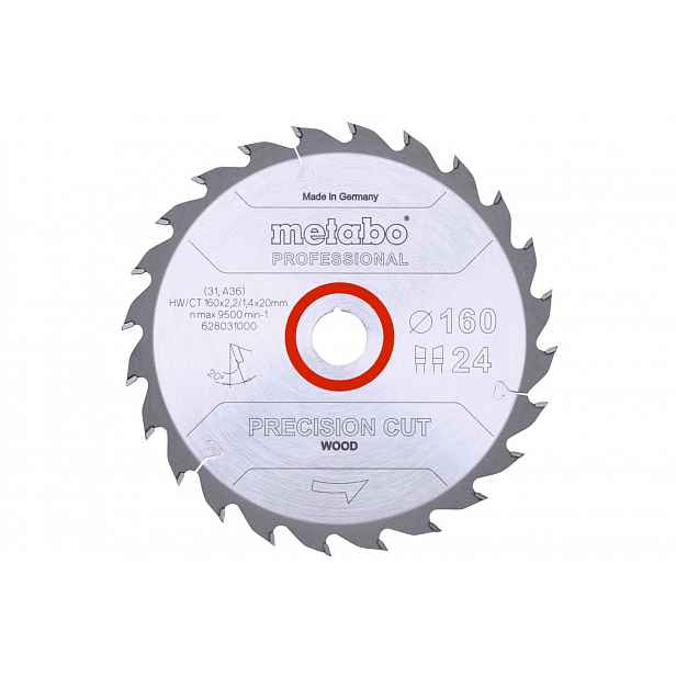 Metabo - Pilový kotouč Precision Cut Wood - Professional, 160x20 mm, Z24 628031000