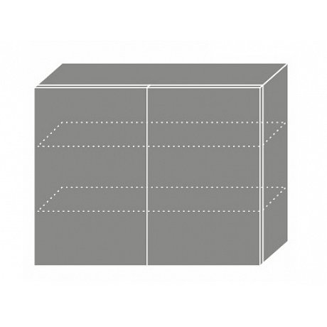 PLATINUM, skříňka horní W3 90, korpus: grey, barva: black