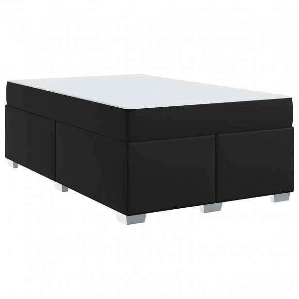 vidaXL Rám postele Černá 120 x 200 cm PVC