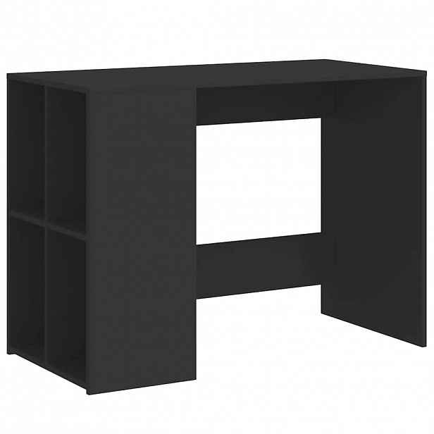 vidaXL Psací stůl černý 102 x 50 x 75 cm kompozitní dřevo