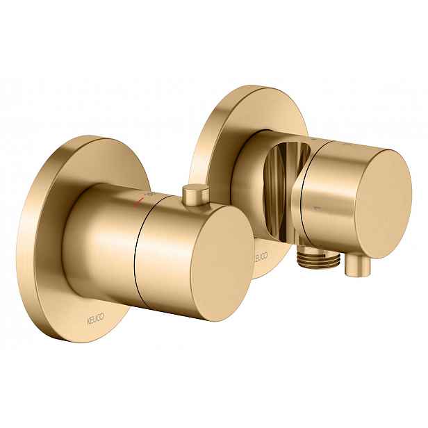 Keuco Edition 400 - Termostatická baterie pod omítku, pro 2 spotřebiče, kartáčovaná mosaz 51553251221