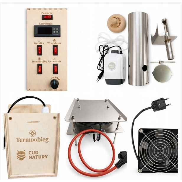 Komplet pro uzení – Elektrická udírna, regulátor, termocirkulace, ohřívač 2,7