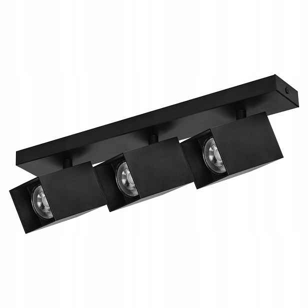 Kubar Sp 3, nástěnné a stropní svítidlo, GU10 max. 3x35W, IP20, černé