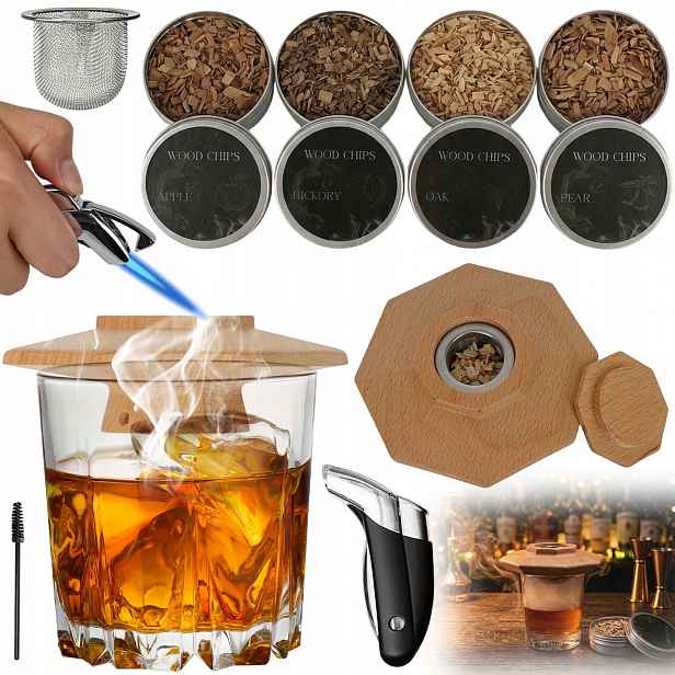 Sada Na Uzení Whisky Smoker Dárek K Narozeninám Pro Muže Trvanlivá