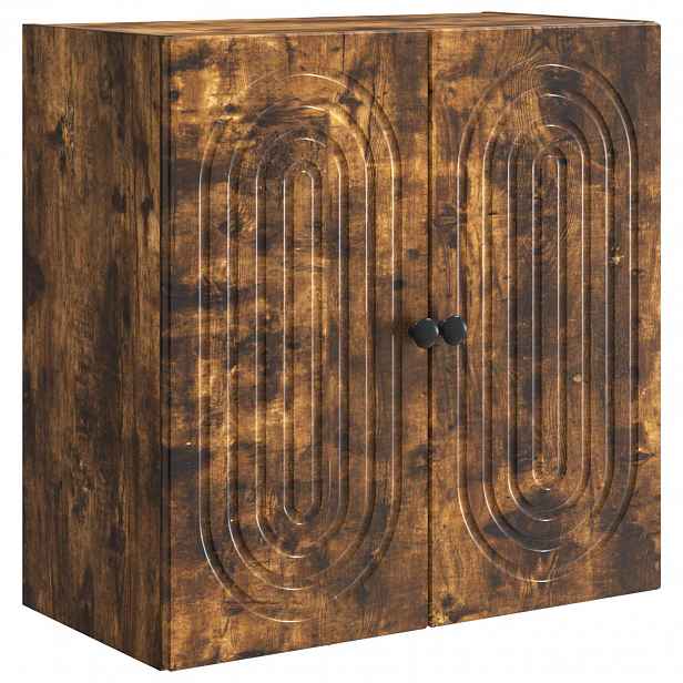 vidaXL Nástěnná skříň 59 x 31 x 60 cm Kompozitní dřevo Kouřový dub