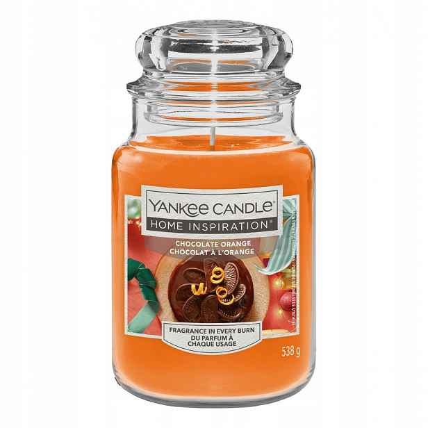 Yankee Candle Chocolate Orange velká vonná svíčka 538 g