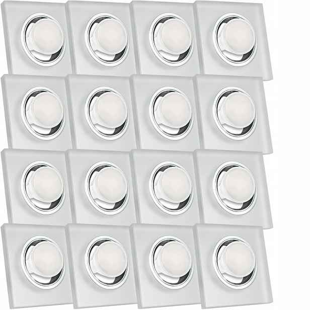 16X Skleněná Zapuštěná Lampička Velmi Silné Sklo 5W Led Žárovka