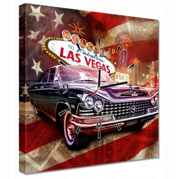 Nástěnné hodiny 40x40 Las Vegas