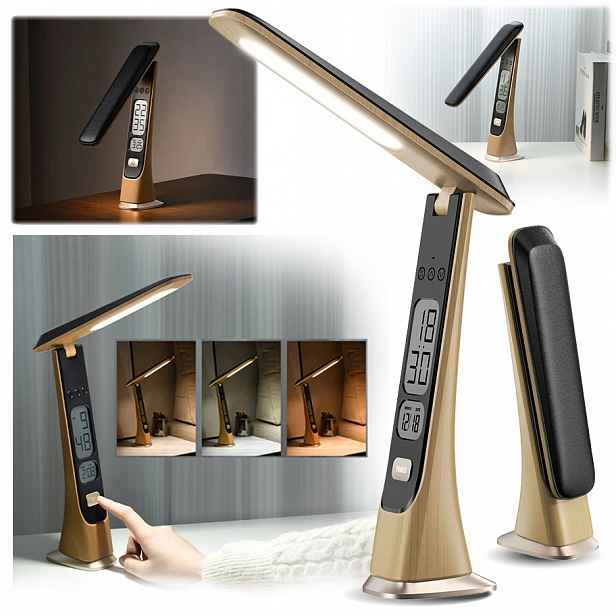 Skládací školní Led stolní lampa noční lampa na stůl, nastavitelná