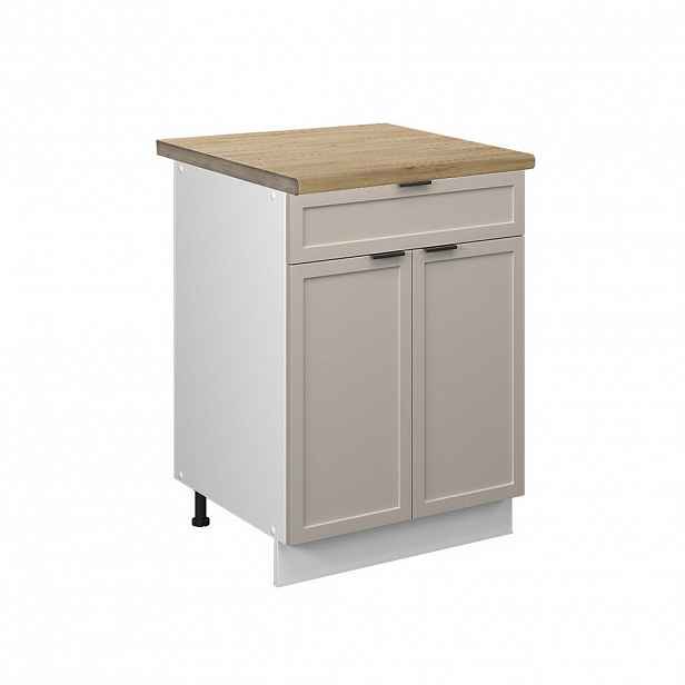 Vicco SPODNÍ SKŘÍŇKA KUCHYŇSKÉ LINKY Fame-Line GreyBeige 60 cm se zásuvkou, PD Dub