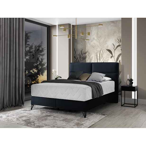 Luxusní postel s komfortní matrací Sardegna 180x200, hnědá Nube HELCEL