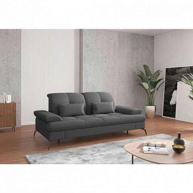 Sit & More 2,5SEDÁK, textil, tmavě šedá