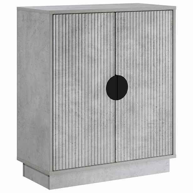 vidaXL Servírovací skříň VENRAY Betonově šedá 66 x 33 x 77,5 cm