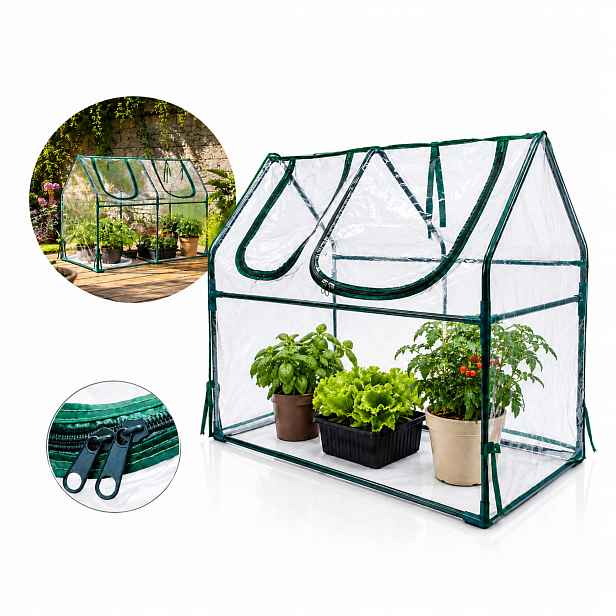 Volně stojící zahradní balkonový skleník 120x60x60 cm Pvc 80 g mini tunel