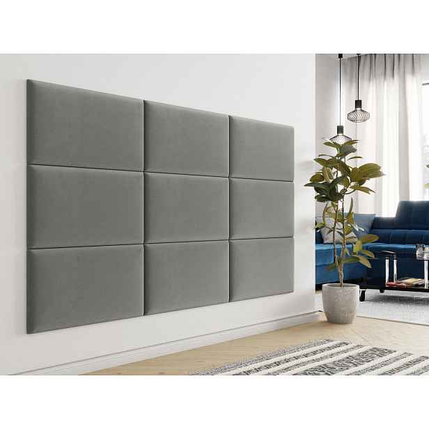 Čalouněný panel na zeď 70x40 PAG - šedý