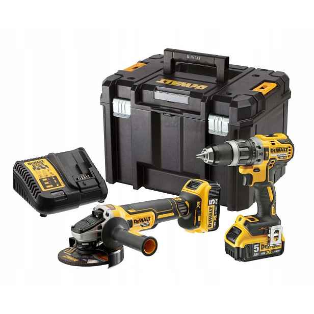 Combo sada DCD796 DCG405 18V 2x5,0Ah, Tstak VI, DeWalt [DCK2080P2T-QW]