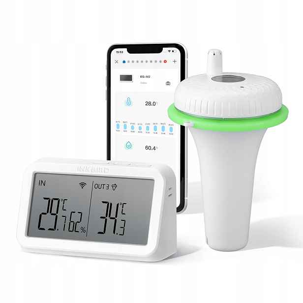 Inkbird Plovoucí bazénový teploměr s WiFi, vodotěsnost IPX7