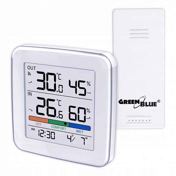 Bezdrátová Meteorologická Stanice Venkovní Senzor LCD Alarm Vlhkost